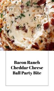 Bacon Ranch Cheddar Cheese Ball Delight