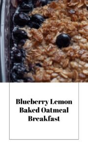 Blueberry Lemon Baked Oatmeal Breakfast Delight