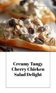 Creamy Tangy Chicken Salad with Dried Cherries
