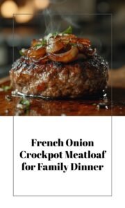 Crockpot French Onion Meatloaf