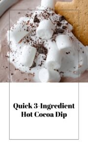 Easy 3-Ingredient Hot Cocoa Dip