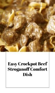 Easy Slow Cooker Beef Stroganoff Comfort Meal