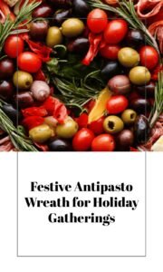 Festive Antipasto Wreath for Holiday Parties