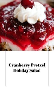 Festive Cranberry Pretzel Delight Salad