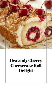 Heavenly Cherry Cheesecake Roll