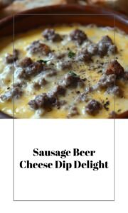 Hot Sausage Beer Cheese Dip