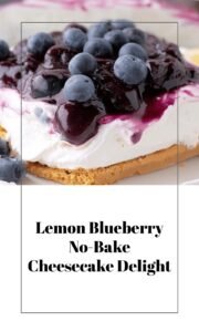 Lemony Blueberry No-Bake Delight