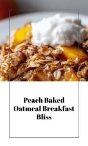 Peach-Packed Baked Oatmeal Delight