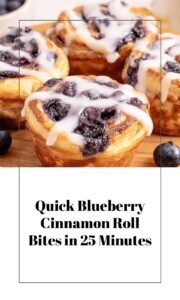 Quick Blueberry Cinnamon Roll Bites