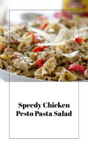 Quick Chicken Pesto Pasta Salad