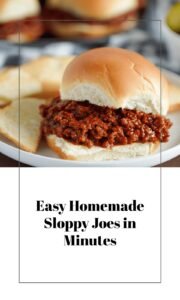 Quick Homemade Sloppy Joes Recipe