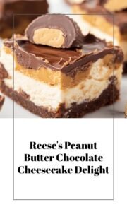 Reese's Peanut Butter Chocolate Cheesecake Bars