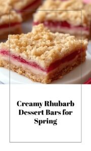 Rhubarb Cream Cheese Dessert Bars