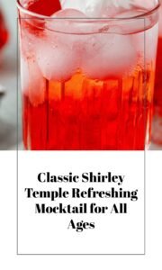 Shirley Temple Classic Refreshing Drink