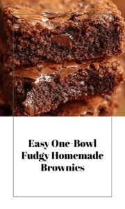 Ultimate One-Bowl Fudgy Homemade Brownies