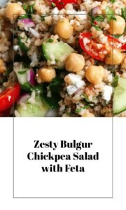 Bulgur Salad with Chickpeas and Lemon Dressing