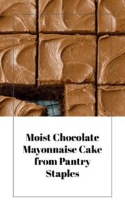 Chocolate Depression Mayonnaise Cake