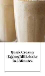 Creamy Eggnog Milkshake in 5 Minutes