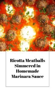Creamy Ricotta Meatballs in Marinara Sauce