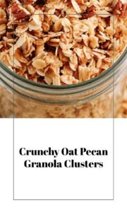 Crunchy Homemade Granola with Oats and Pecans