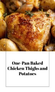 Easy Baked Chicken Thighs and Potatoes Dinner