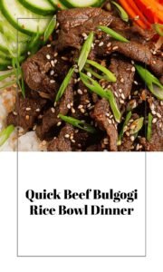 Easy Beef Bulgogi Rice Bowls