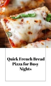 Easy French Bread Pizza for Quick Dinners
