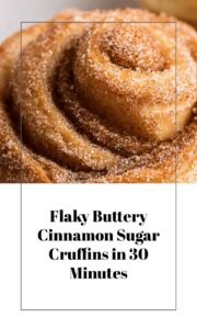 Flaky Buttery Cinnamon Sugar Cruffins