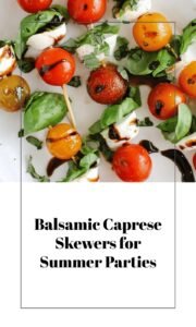 Fresh Caprese Skewers with Balsamic Glaze