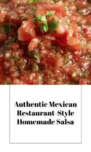 Fresh Homemade Salsa Like a Mexican Restaurant