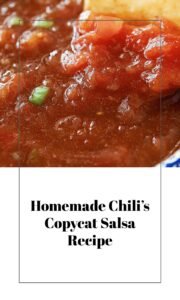 Homemade Chili's Copycat Salsa Recipe