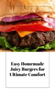 Juicy Homemade Hamburger Delight