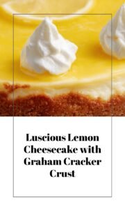 Lemon Cheesecake with Graham Cracker Crust