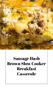 Overnight Sausage Hash Brown Breakfast Casserole