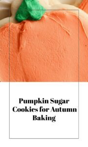Pumpkin-Shaped Sugar Cookies for Fall