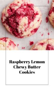 Raspberry Lemon Chewy Butter Cookies