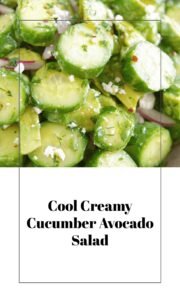 Refreshing Cucumber Avocado Summer Salad