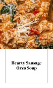 Savory Sausage Orzo Soup Delight