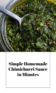 Simple Homemade Chimichurri Sauce