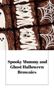 Spooky Halloween Ghost and Mummy Brownies