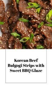 Sweet Savory Korean Beef Bulgogi Strips
