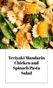 Teriyaki Mandarin Spinach Pasta Salad